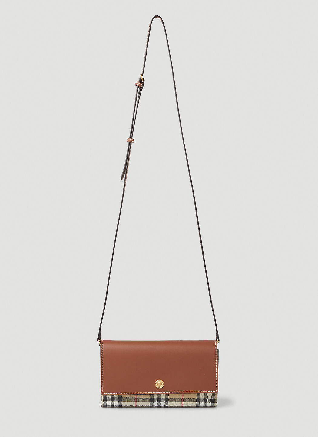 Burberry Hannah Check Shoulder Bag in Black LN CC
