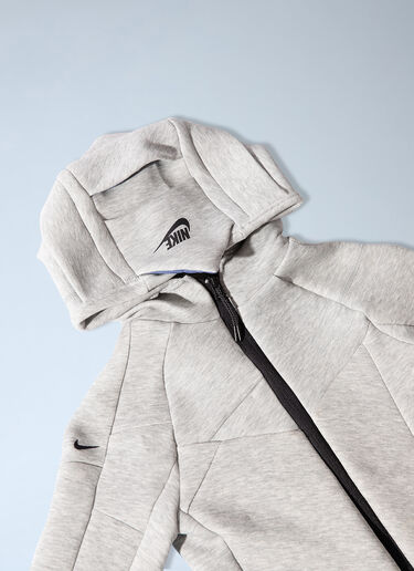 LN-CC® - Nike by Yaku: Re-Create K Tech Fleece Jacket - Grey Nike by Yaku Re-Create K Tech Fleece Jacket Grey nik0165024