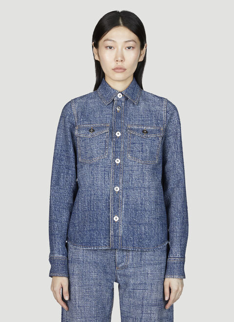 Eytys Denim Print Shirt Black eyt0354014