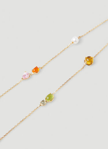 Encrusted AC*ID Necklace Alan Crocetti Encrusted AC*ID Necklace Gold acr0348006