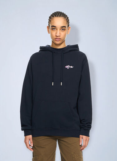 Off-White Dripped Watercolor Arrow Hoodie Blue ofw0264028