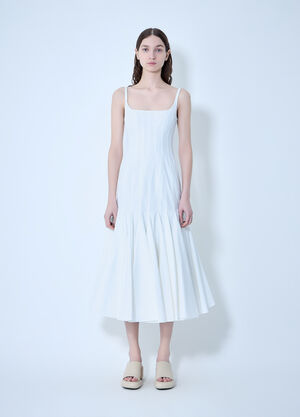 Jacquemus La Robe Agave Midi Dress White jac0264027
