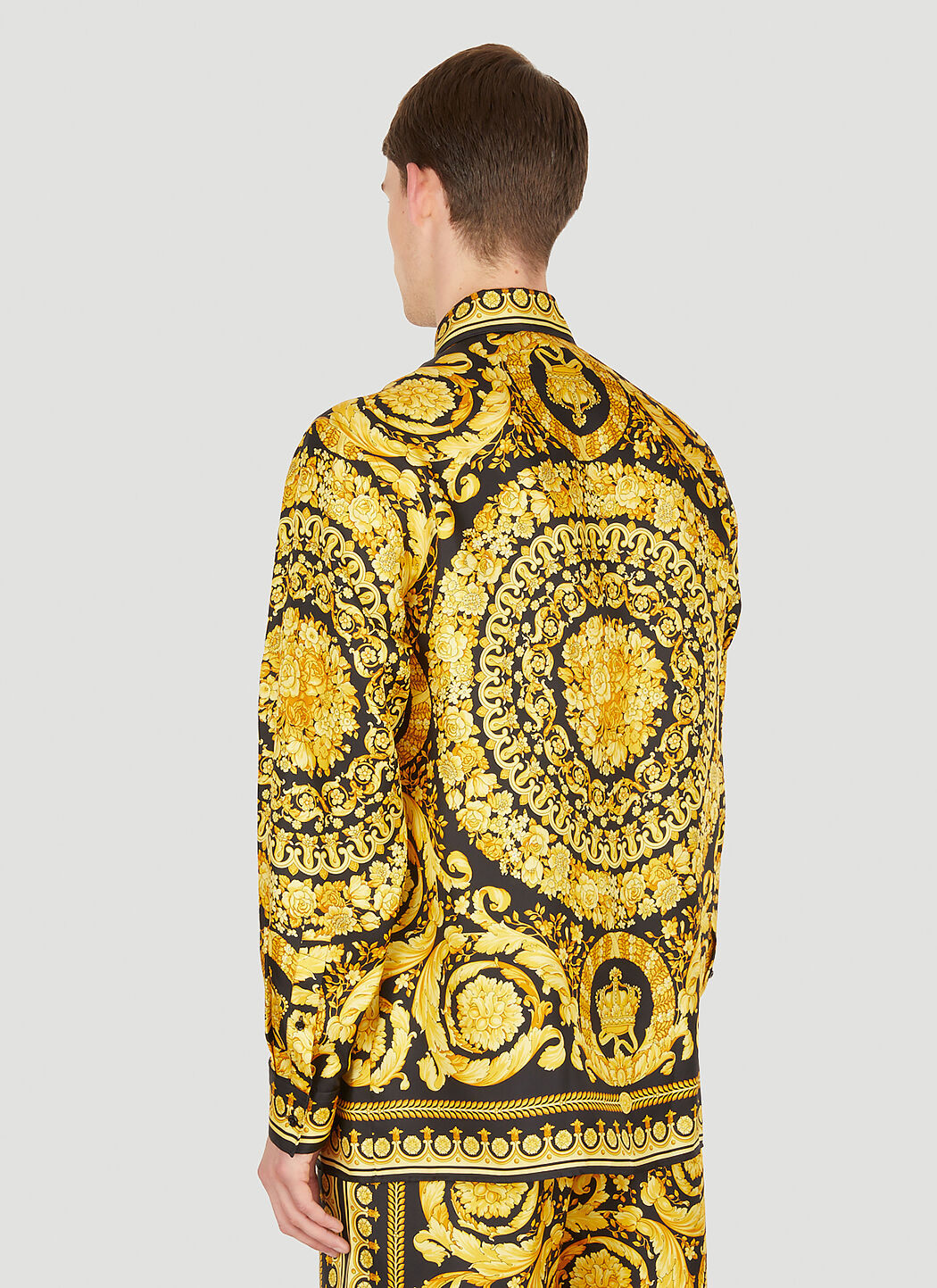 Buttercream silk online shirt versace