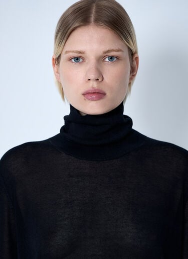 TOTEME Slit Sleeve Turtleneck Black tot0261068
