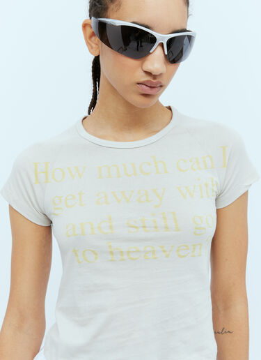 Praying Heaven Womens T 恤 米色 pry0254012