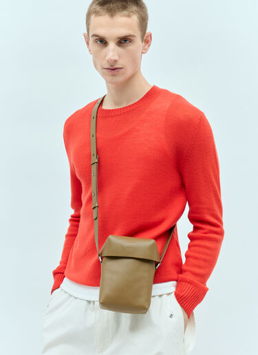 Jil Sander Lid 小号斜挎包 棕色 jil0155016