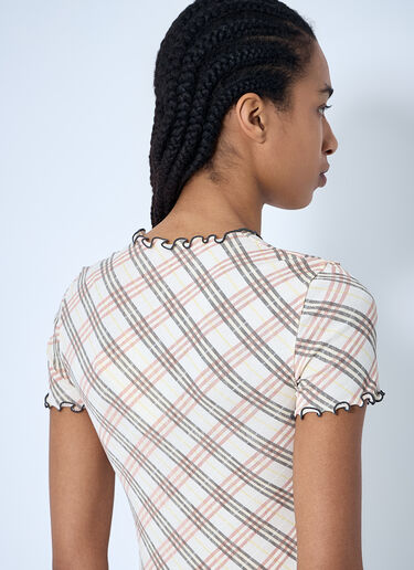 Burberry Check T-Shirt Beige bur0259006
