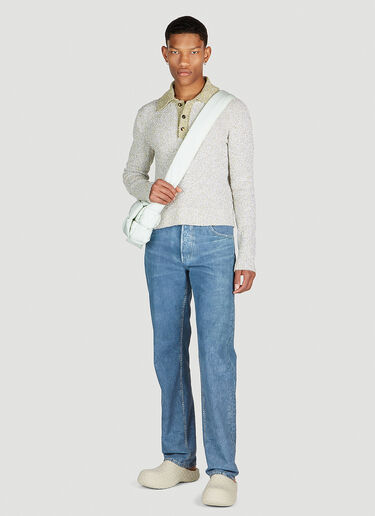 Bottega Veneta Polo Sweater Grey bov0152006
