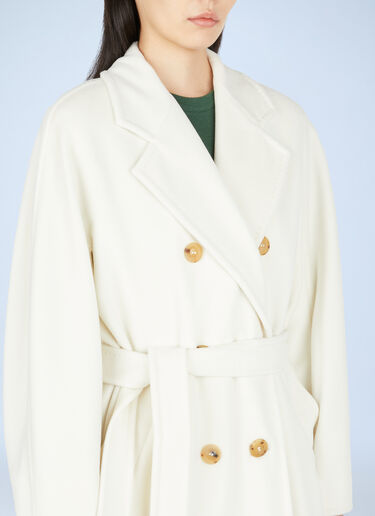 Max Mara Madame 101801 Coat White max0249019