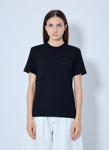 LN-CC® - Jacquemus: Gros Grain Short-Sleeve T-Shirt - Black Jacquemus Gros Grain Short-Sleeve T-Shirt Black jac0266022