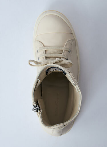 Rick Owens High-Top Leather Sneakers White ric0260011