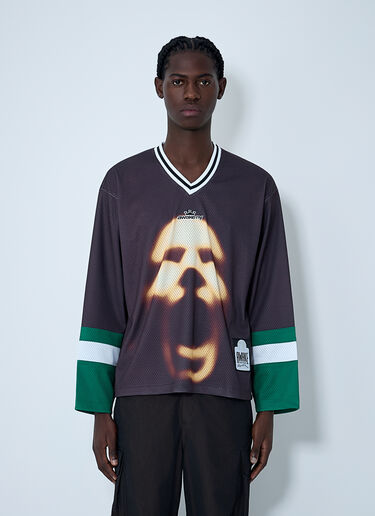 Logo Motif Jersey Top Awake NY Logo Motif Jersey Top Brown awa0162008