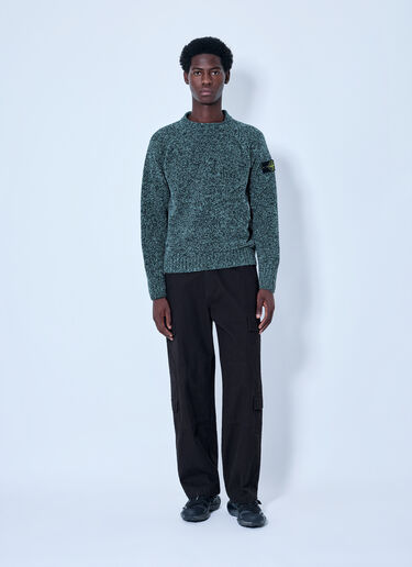 LN-CC® - Stone Island: Knitted Crewneck Sweater - Green Stone Island Knitted Crewneck Sweater Green sto0165062