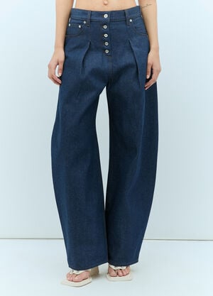 Jacquemus ル デニーム オヴァロ ジーンズ  ブルー jac0256026