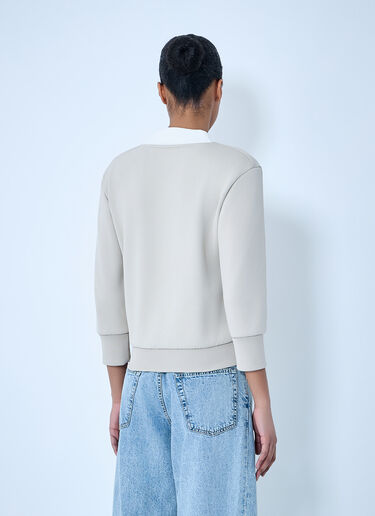 Lacoste V-Neck Knit Sweater Beige lac0264008