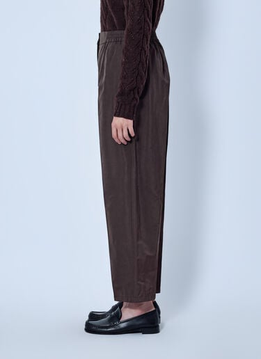 LN-CC® - Max Mara: Elasticated Waist Trousers - Dark Brown Max Mara Elasticated Waist Trousers Dark Brown max0266036