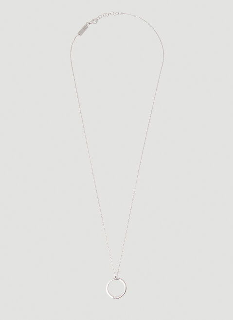 Maison Margiela Ring Necklace Black mla0254006