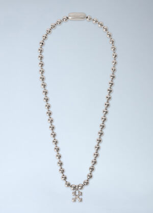 Off-White Arrow Ballchain Necklace Silver ofw0162014