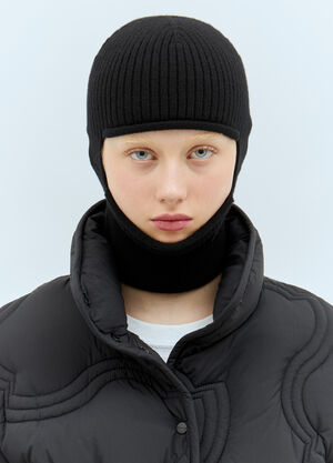 Moncler Wool And Cashmere Balaclava Navy mon0158007