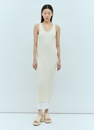 Jil Sander+ Knit Midi Dress Beige jsp0255008