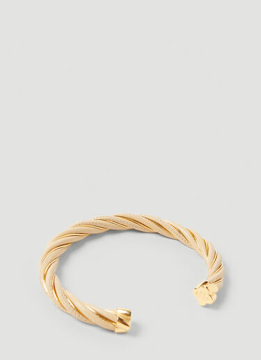 Bottega Veneta Twist Cuff Bracelet Beige bov0251127