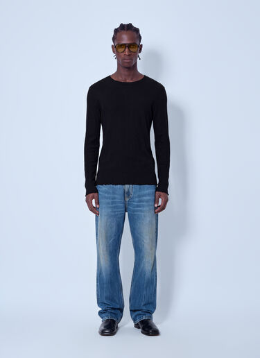 Our Legacy Elongated Longsleeve Top Black our0165018