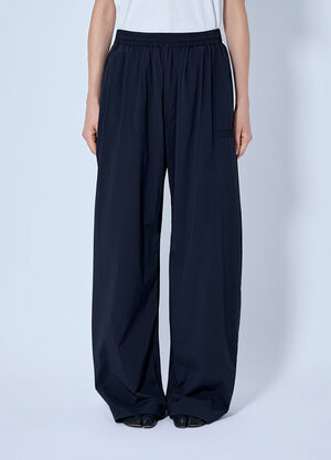 MM6 Maison Margiela Elasticated Waist Wide-Leg Trousers Black mmm0265008