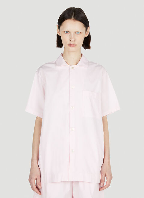 Tekla Short Sleeve Shirt Cream tek0355006