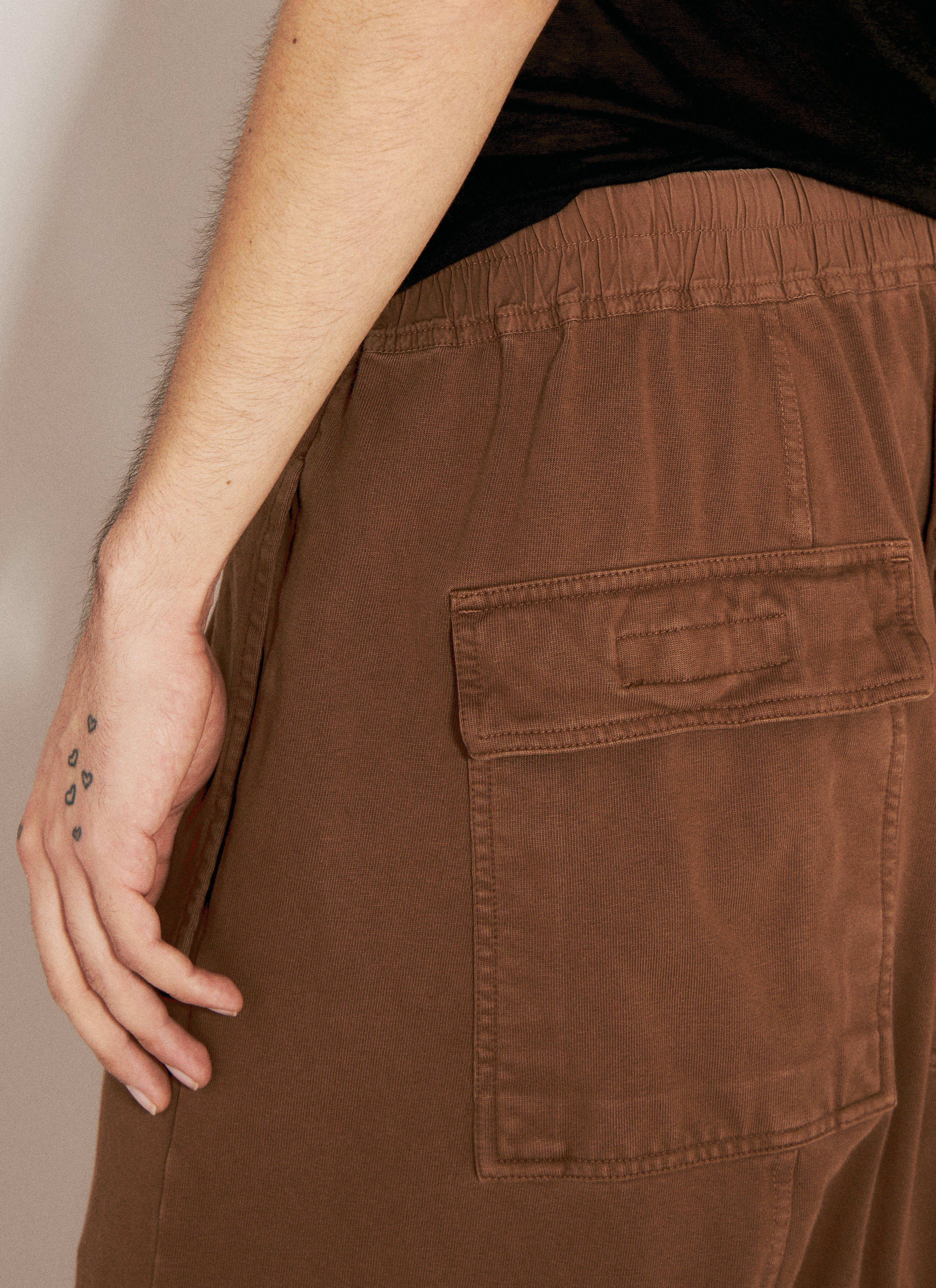 Rick Owens DRKSHDW Men's' Drawstring Pods Shorts in Brown | LN-CC®