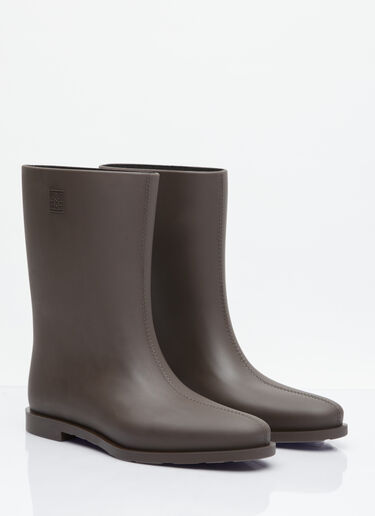 TOTEME The Rain Boots Brown tot0254011