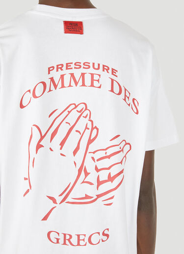 Pressure Comme Des Grecs T-Shirt White prs0148017