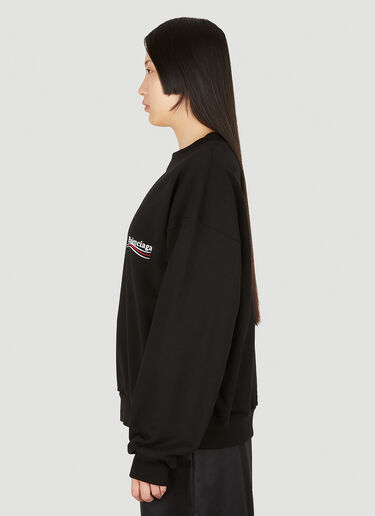 Balenciaga ロゴプリント クルーネック スウェットシャツ ブラック bal0249128