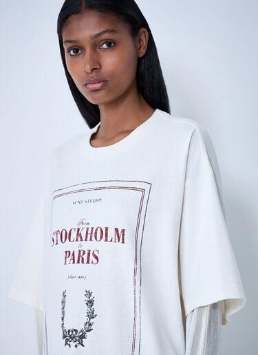 레이어드 프린트 티셔츠  Acne Studios 레이어드 프린트 티셔츠  화이트 acn0262030