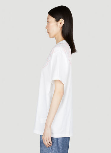 Burberry Logo Print T-Shirt White bur0253016