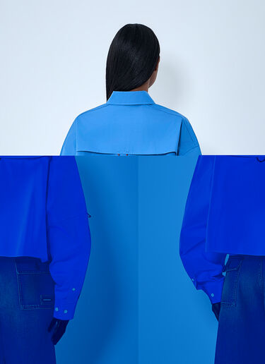 Cropped Utility Shirt Miu Miu Cropped Utility Shirt Purple miu0264002