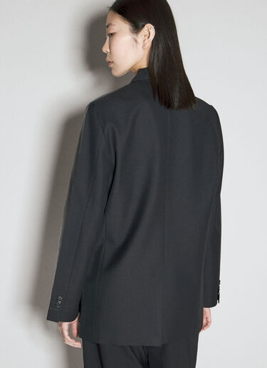 MM6 Maison Margiela Coated Suit Blazer Black mmm0254002
