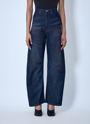 MM6 Maison Margiela Wide-Leg Denim Trousers Blue mmm0264055