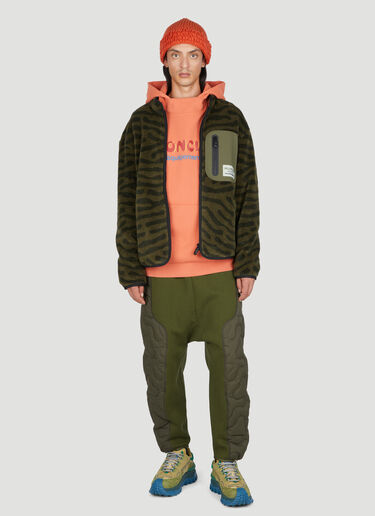Moncler Salehe Bembury Teddy Zip-Up Sweatshirt Green msb0354008