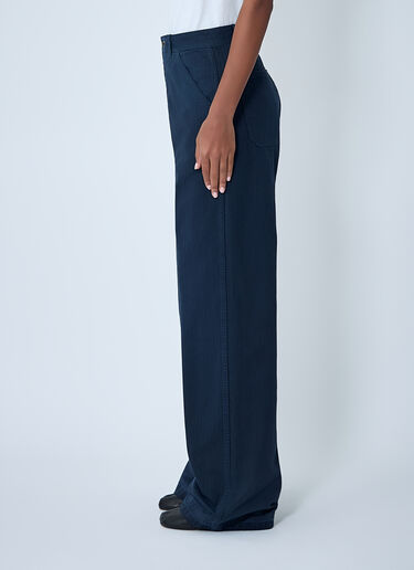 Cotton Twill Pants Maison Margiela Cotton Twill Pants Blue mla0261009