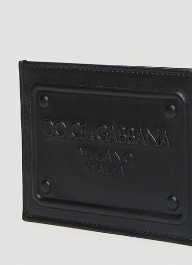 Dolce & Gabbana 徽标压花卡包 黑色 dol0151022