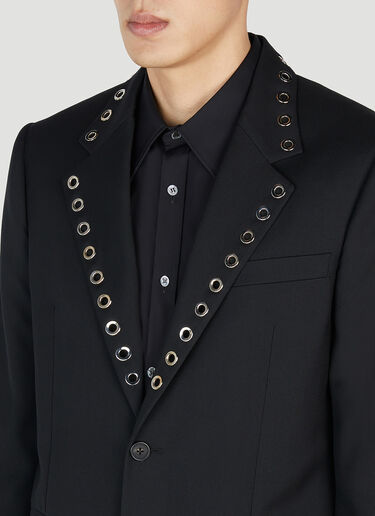 Alexander McQueen Eyelet Blazer Black amq0151020