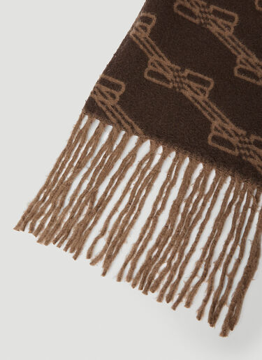 Balenciaga BB Monogram Scarf Brown bal0151049