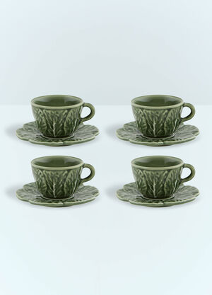 Seletti Set Of Four Couve Coffee Cups And Saucers Multicolour wps0691129
