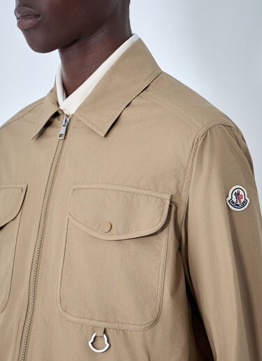 Moncler Cotton Zip Jacket Beige mon0164017