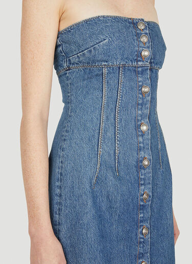 Sportmax Bustier Denim Dress Blue spx0252009