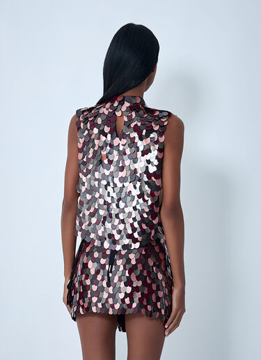 Dries Van Noten Embellished Top Burgundy dvn0262003