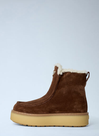 Suede Boots Prada Suede Boots Brown pra0262067
