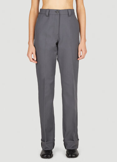 Miu Miu Classic Suiting Pants Grey miu0252008