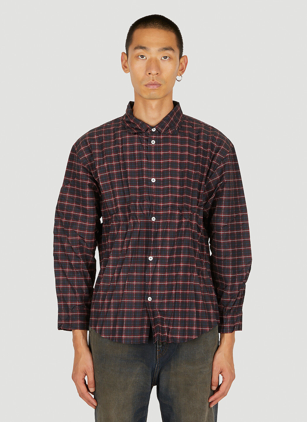 Balenciaga best sale checked shirt