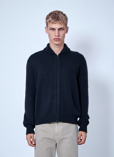 The Row Buffalo Wool, Silk and Cashmere Cardigan Black row0166010